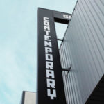 looking up on a sign of Gertrude contemporary